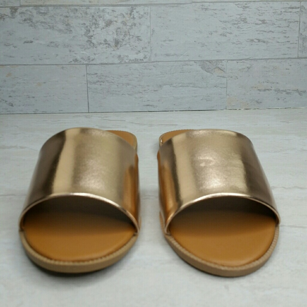 SALE!!! Slip-on Slide Sandal Rose Gold NEW - Picture 4 of 6